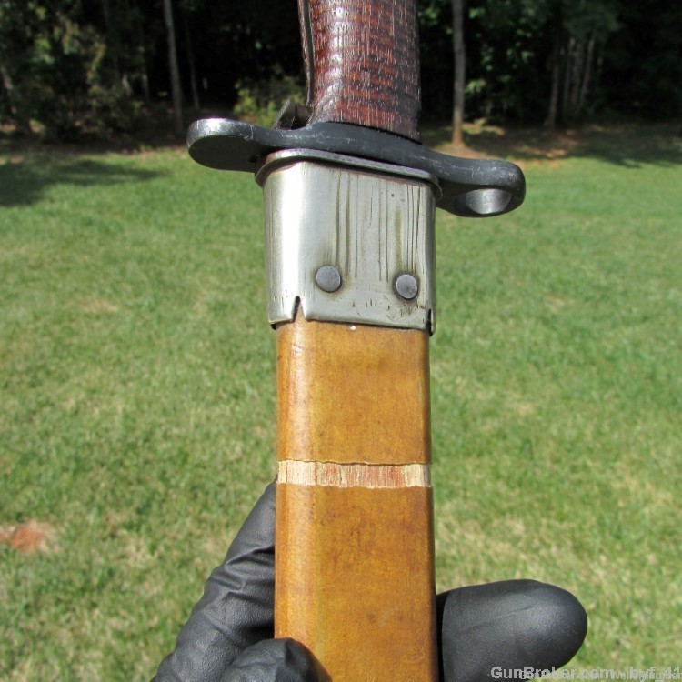 US SPRINGFIELD ARMORY MODEL 1905 BAYONET WITH CANVAS SCABBARD DATED 1914-img-31