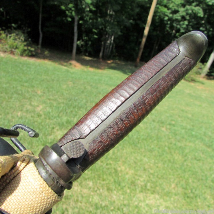 US SPRINGFIELD ARMORY MODEL 1905 BAYONET WITH CANVAS SCABBARD DATED 1920-img-12