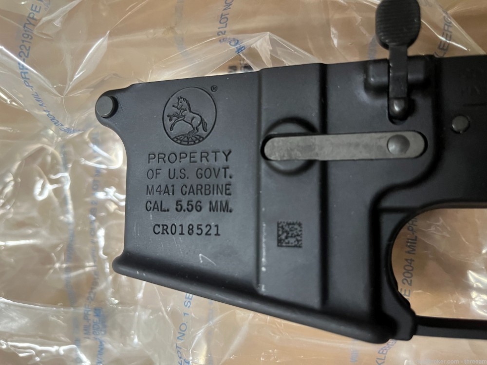 Rollmarked Colt M4A1 SOCOM Lower - Property of US Government-img-0