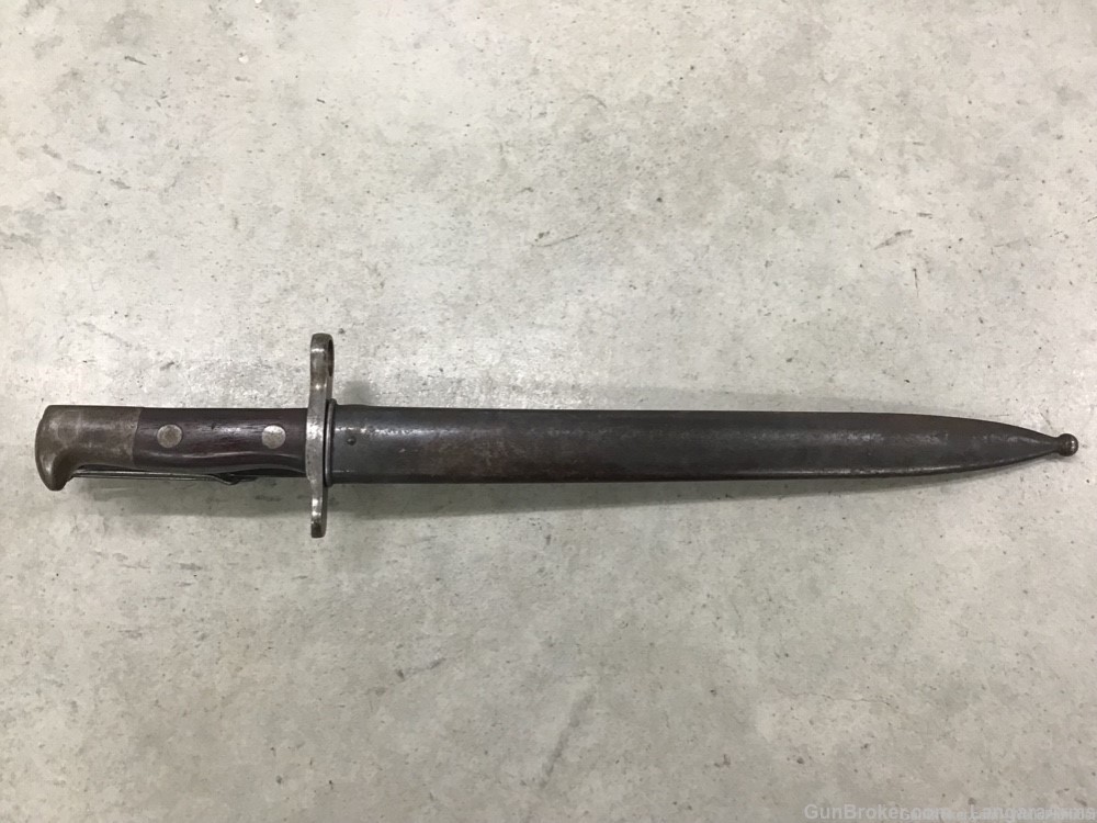 US 1895 KRAG BAYONET WITH SCABBARD US SPRINGFIELD ARMORY MODEL 1892-img-0