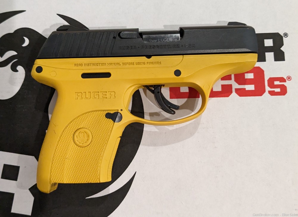 Ruger LC9S, 9mm, 7 round, Contractor Yellow, USED-img-1