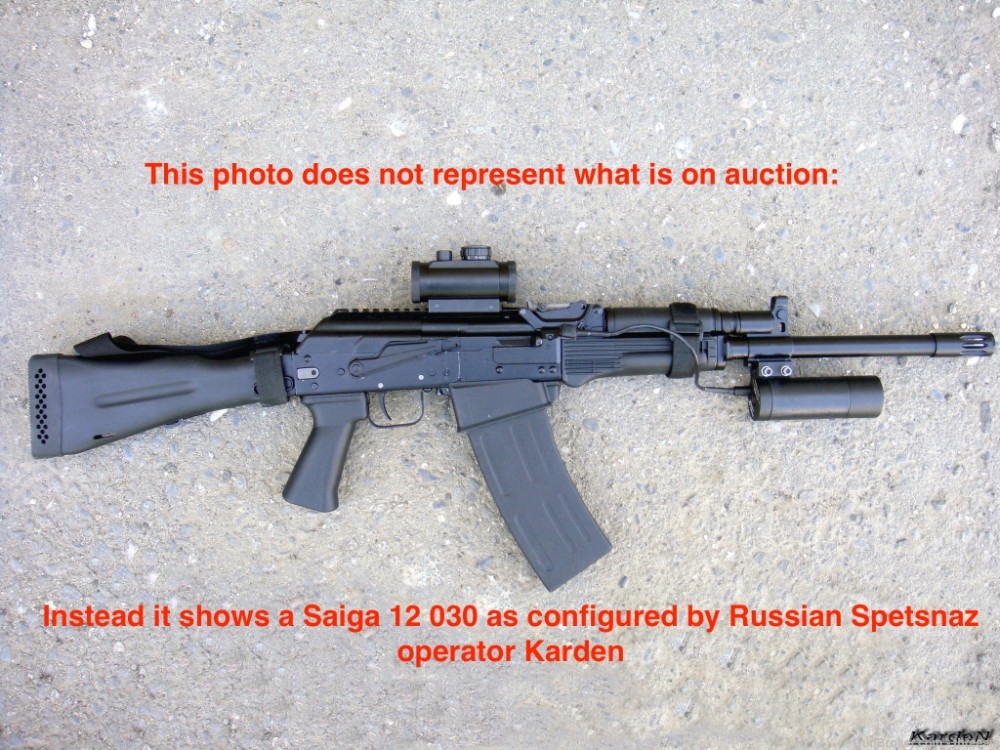 Rare Russian Saiga 12 030 IZ-433 Semi-Automatic AK Magwell Shotgun-img-1