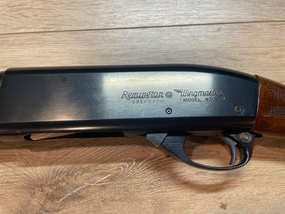 Remington wingmaster 870 12 gauge 28" walnut blued mod choke -img-9