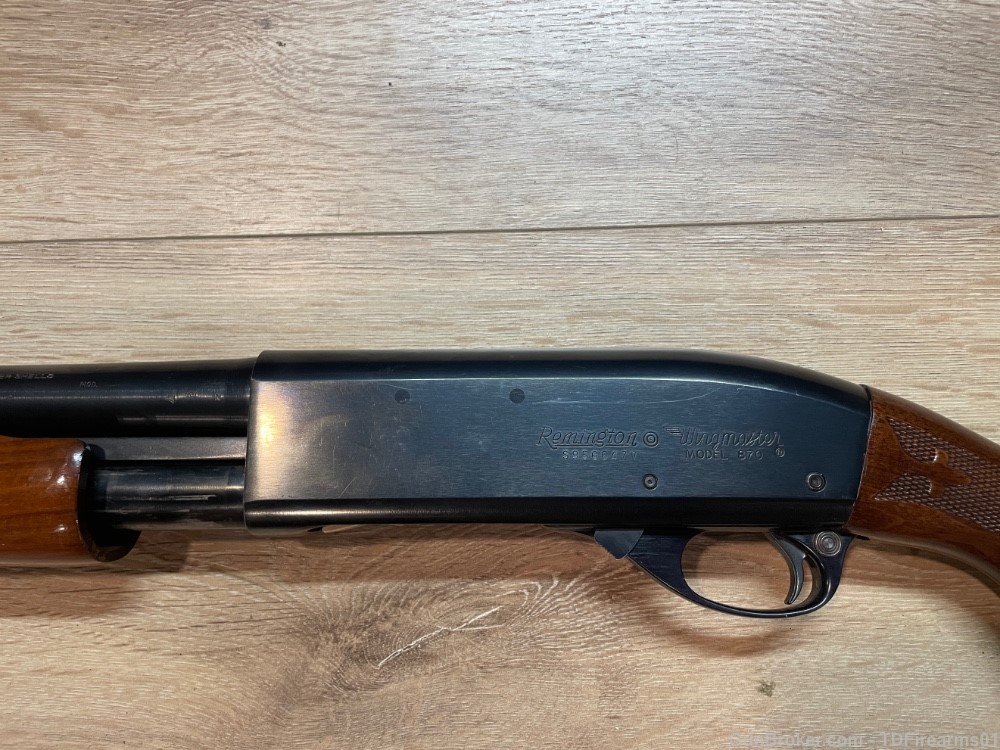 Remington wingmaster 870 12 gauge 28" walnut blued mod choke -img-8