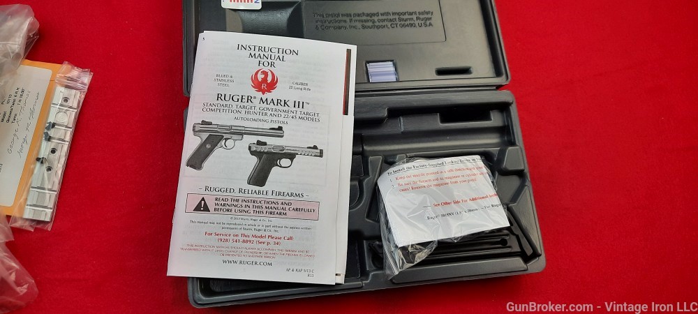Ruger 22/45 MK III .22lr Target Model 10110 with (2) 10 round mags NIB! NR-img-9