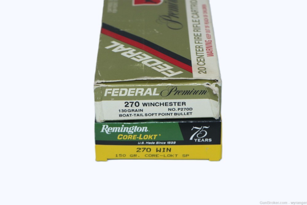 Remington Core-Lokt and Federal Premium 270 Winchester - 40 Rounds-img-1