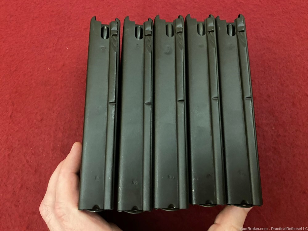 Lot of 5 Excellent Metric FAL 20rd steel magazines DSA marked 7.62 / 308-img-8