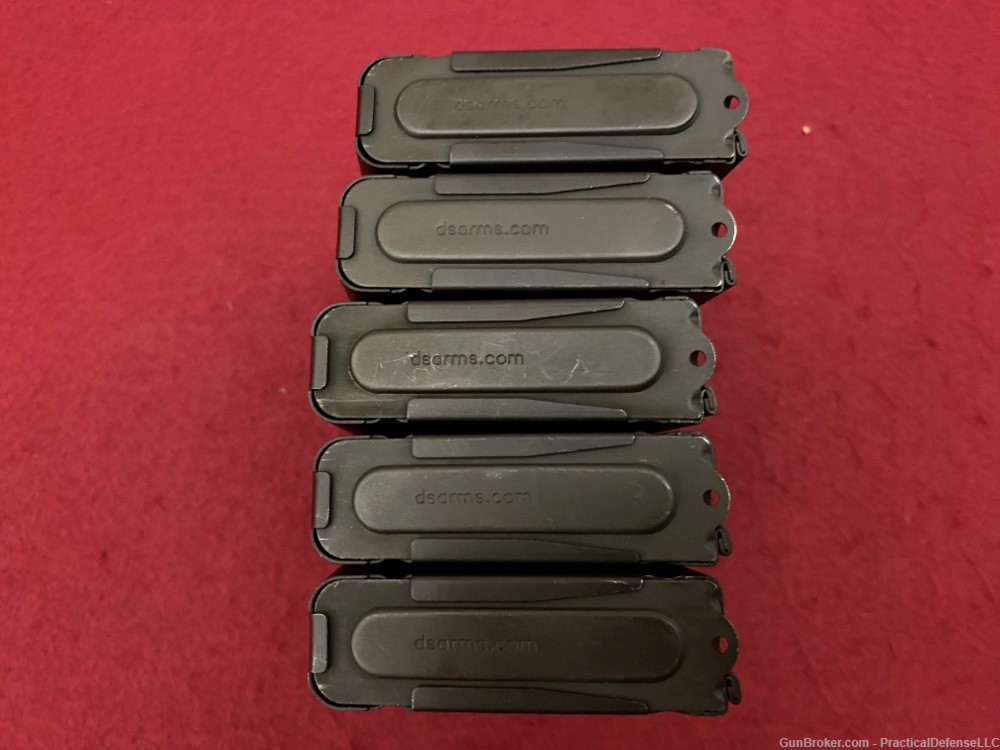 Lot of 5 Excellent Metric FAL 20rd steel magazines DSA marked 7.62 / 308-img-19
