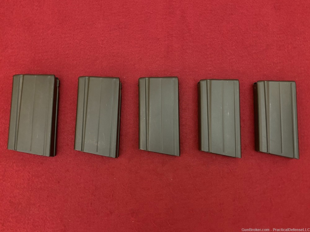 Lot of 5 Excellent Metric FAL 20rd steel magazines DSA marked 7.62 / 308-img-4