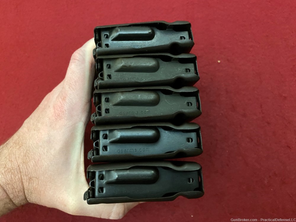 Lot of 5 Excellent Metric FAL 20rd steel magazines DSA marked 7.62 / 308-img-15