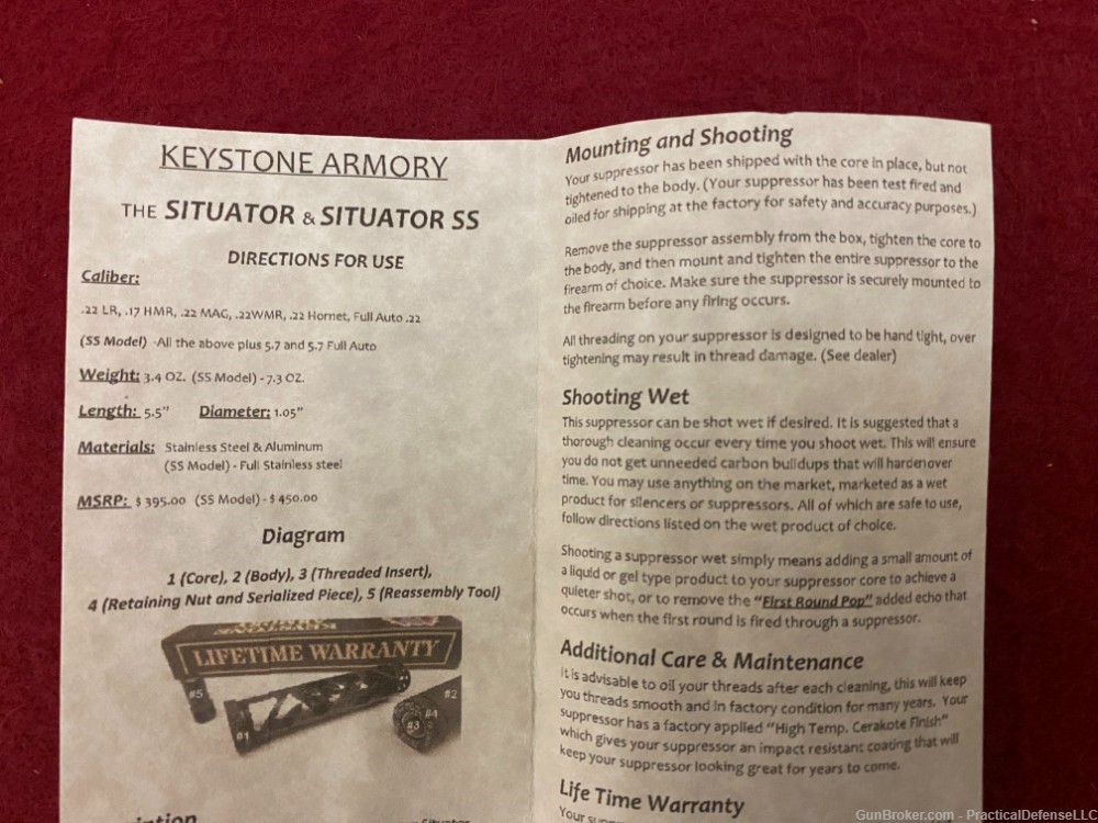 New Keystone Armory Situator 22 Monocore Silencer Stainless color-img-11