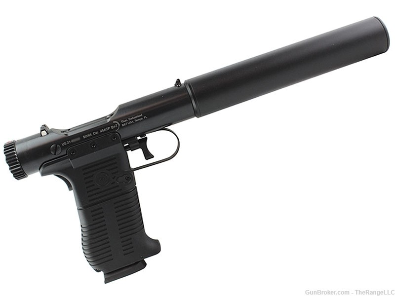 B&T SIX45 Station 6 Welrod Assassin's Pistol .45ACP 3" Bolt Action 1911 Mag-img-0
