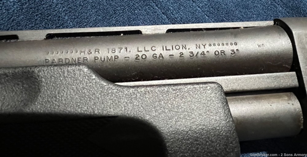 H&R 1871 Pardner Pump 20ga Shotgun 2 3/4 - 3" with 21" Barrel (40" Overall)-img-4