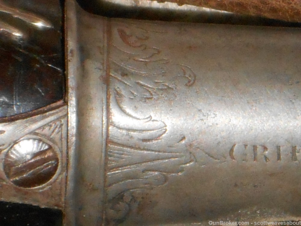 18th C. Silver Mounted Queen Ann Flintlock Pistol Joseph Griffin 1739-1772-img-36