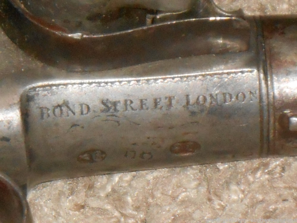 18th C. Silver Mounted Queen Ann Flintlock Pistol Joseph Griffin 1739-1772-img-49