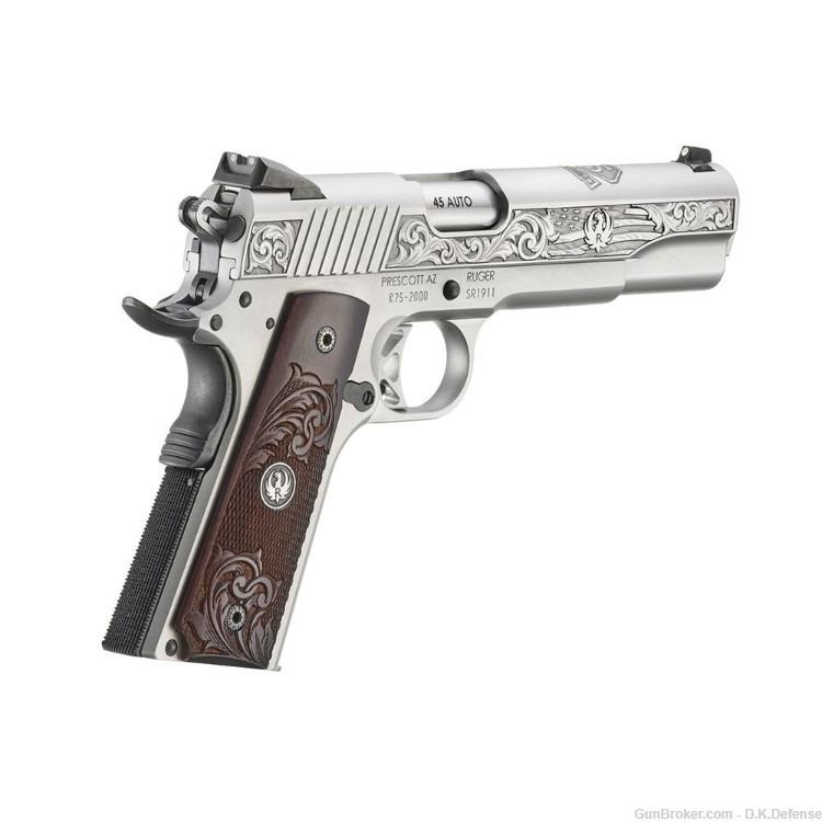 Ruger SR1911 75TH Anniversary 45ACP 8rd 5'' Engraved Slide-img-3
