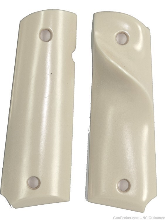 Colt 1911 Ivory-Like Grips With Thumb Rest on Left Panel-img-0