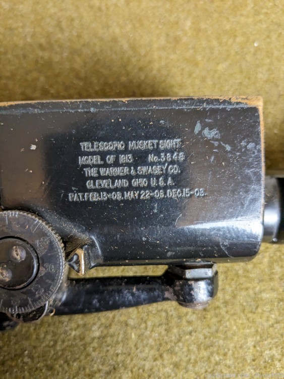 Warner & Swasey Model 1913 Telescopic Musket Sight in case-img-2
