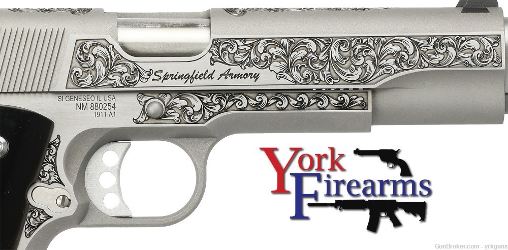 Springfield Tyler Gun Works 1911 Garrison Engraved Premier 45ACP PX9420STGW-img-2