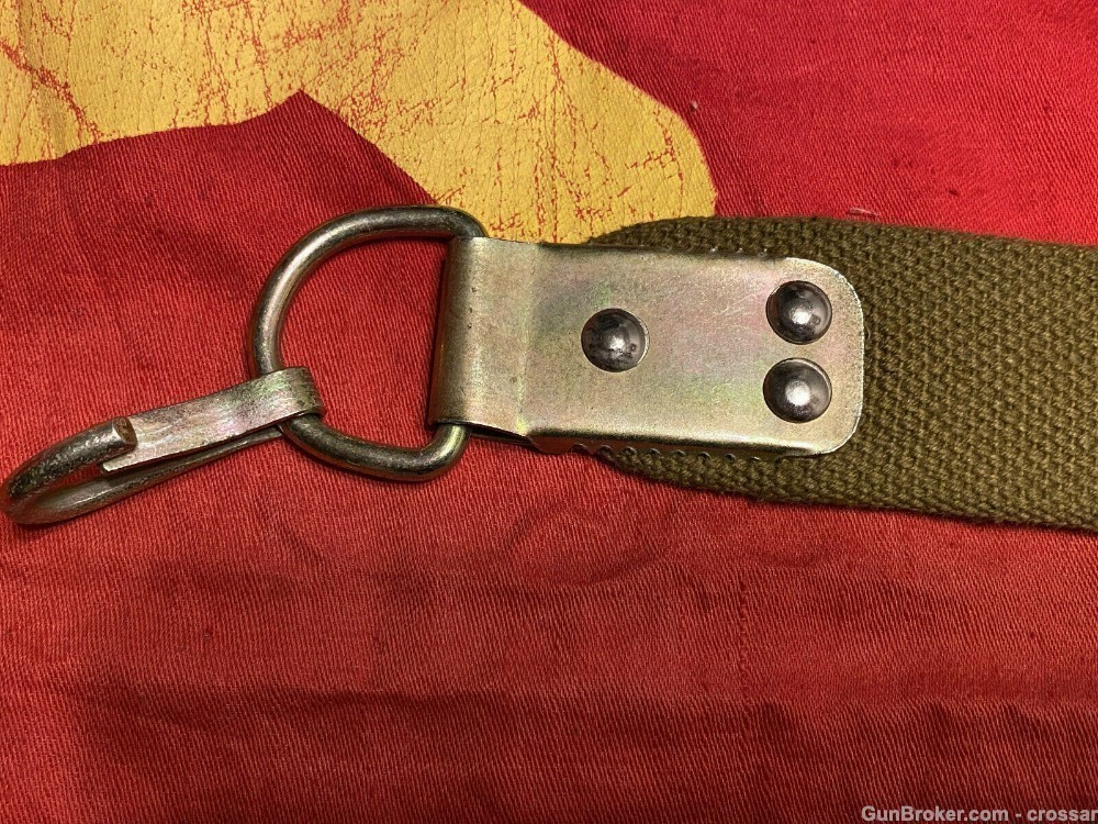 Original Soviet/Russian canvas sling for all AK type rifles, single hooked.-img-5