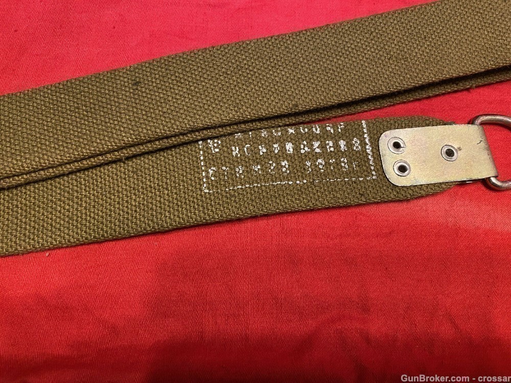 Original Soviet/Russian canvas sling for all AK type rifles, single hooked.-img-3