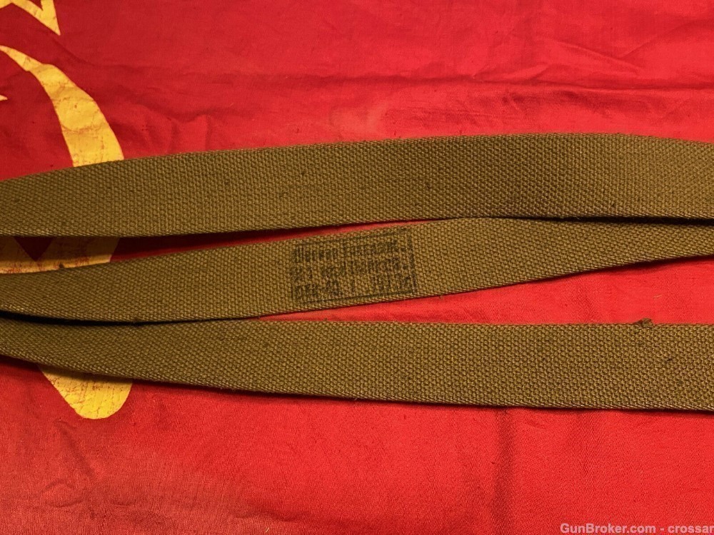Original Soviet/Russian canvas sling for all AK type rifles, single hooked.-img-4