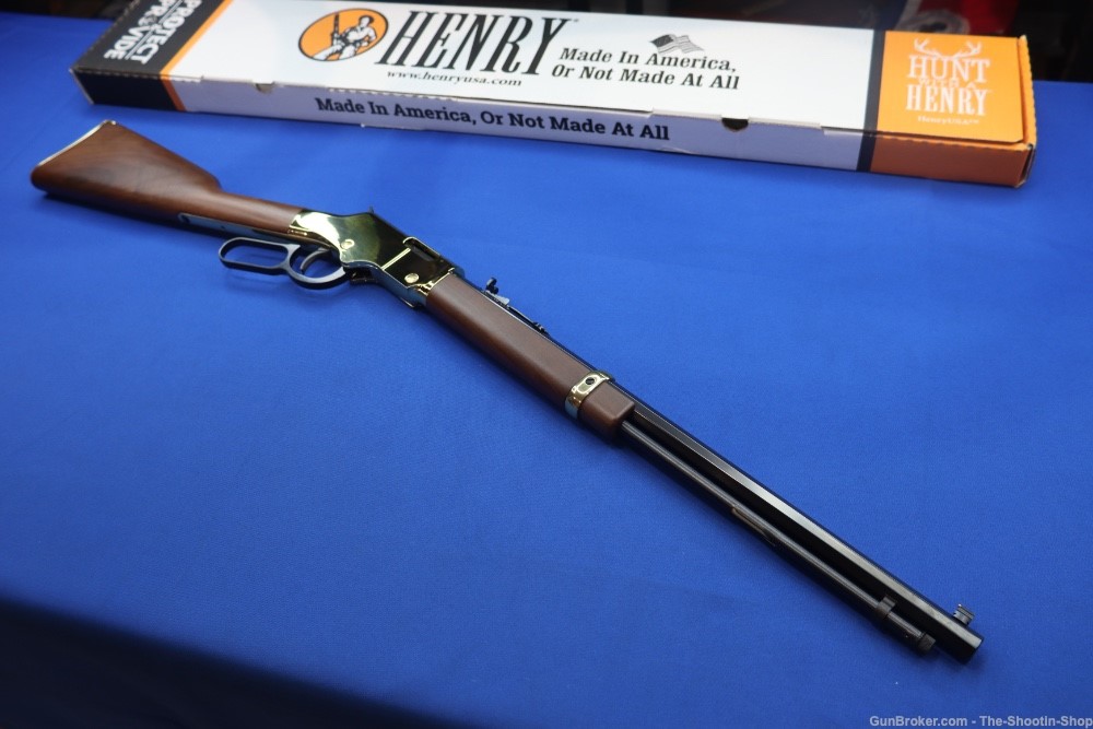 Henry Model H004V Golden Boy Rifle 17HMR BRASS FRAME Lever Action 20" 17 LA-img-17