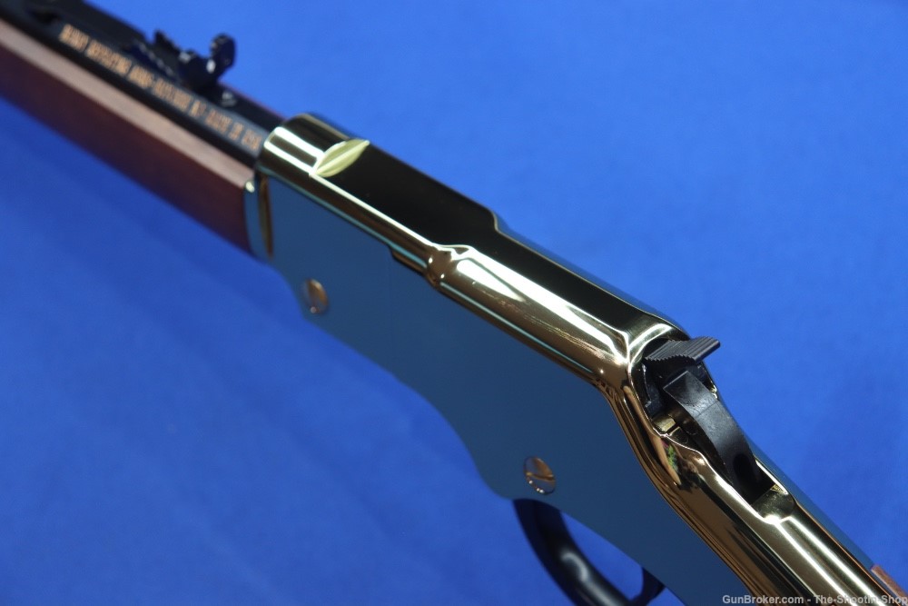Henry Model H004V Golden Boy Rifle 17HMR BRASS FRAME Lever Action 20" 17 LA-img-14