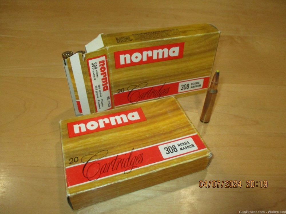 .308 Norma Magnum 180 gr 40 rounds-img-1