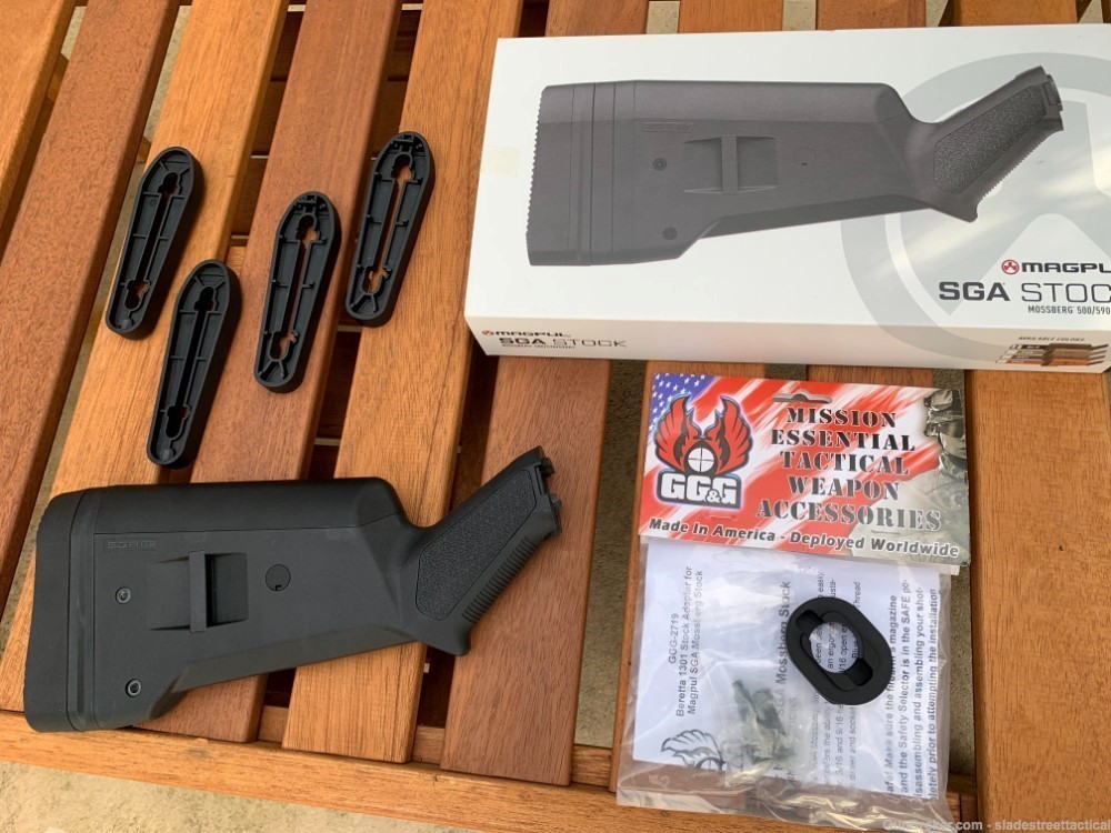 FDE TAN COLOR Magpul Mossberg Stock + FULL GG&G Interchange Adaptor (TO FIT-img-4