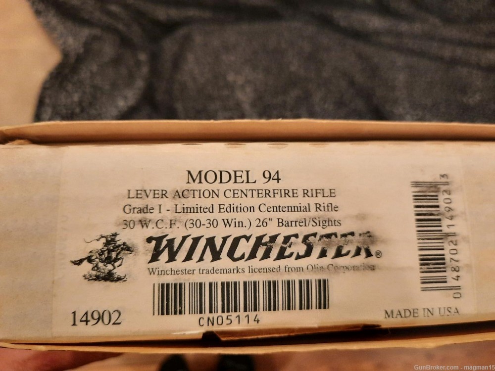 Winchester 1894 LIMITED EDITION CENTENNIAL 94 30-30 Grade 1 RARE LIMITED-img-13