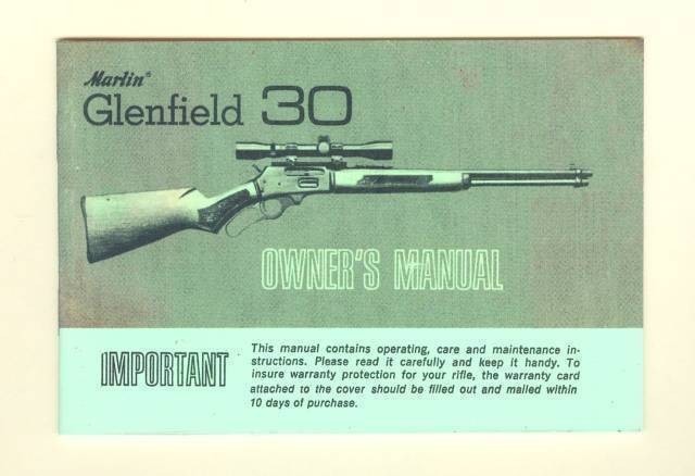 Marlin Glenfield 30 Factory Owners Manual R-img-0