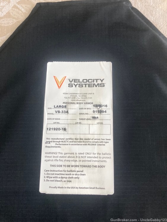 Velocity Systems Body Armor Plate Carrier -img-6