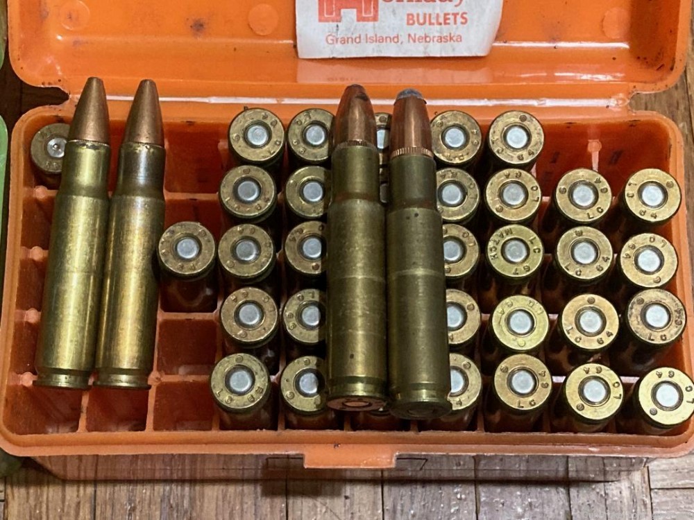 358 Win SP Soft Point Rifle Ammo 74 rds Mixed Reloaded Formed 308-img-1