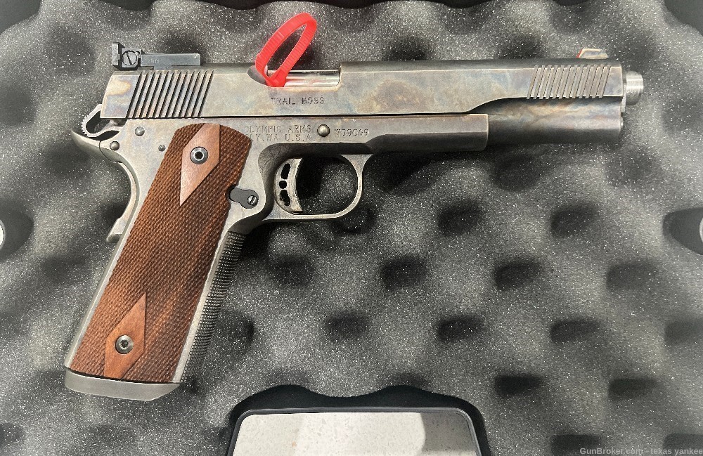 Olympic Arms 1911 Long Slide - Trail Boss - color case hardened -img-0