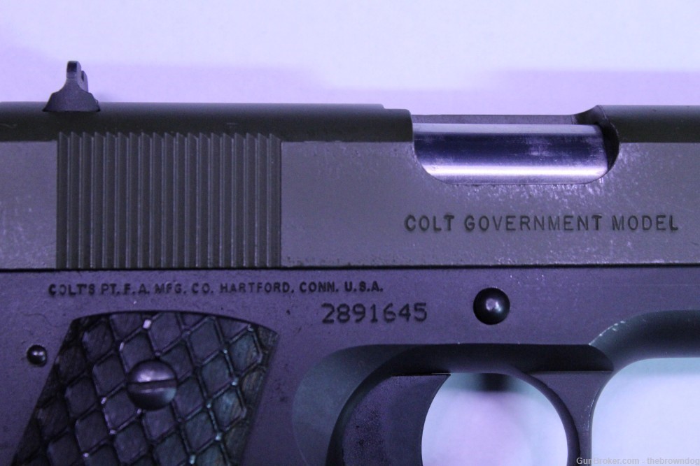 Colt M1991A1 Cerakote Green and Black Nice-img-6