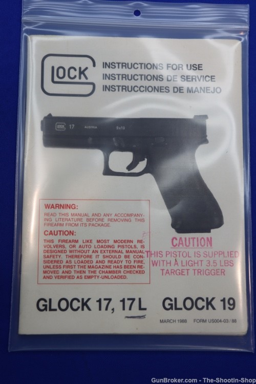 Glock Model G17L GEN1 Pistol G17 LONG SLIDE GEN 1 OCT 1988 9MM 6" Ported-img-43