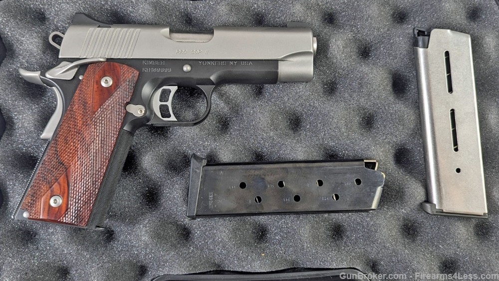 Kimber Pro CDP II 45 ACP 4" 1911 Two Tone Night Sights 3 Mags Wilson Combat-img-3