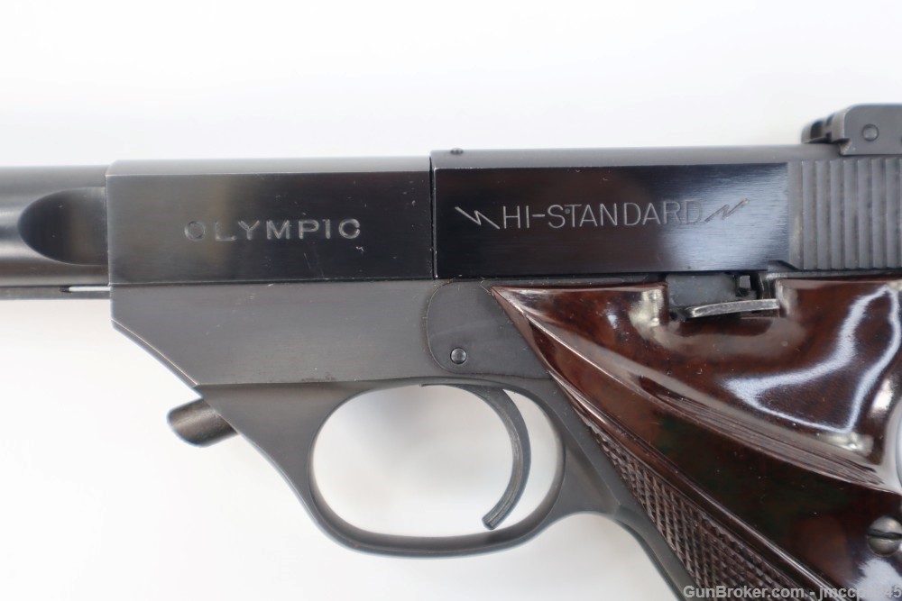 Rare Nice High Standard Olympic 22 Short Semi Auto Pistol 6.75" Hi Standard-img-5