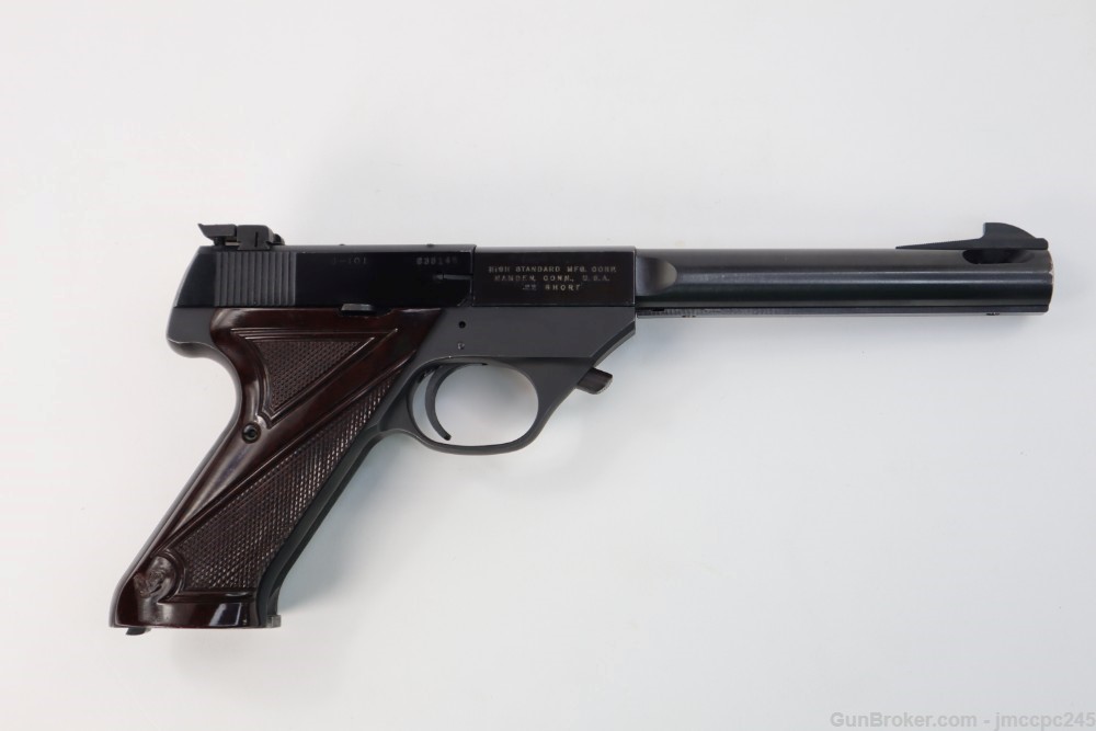 Rare Nice High Standard Olympic 22 Short Semi Auto Pistol 6.75" Hi Standard-img-7