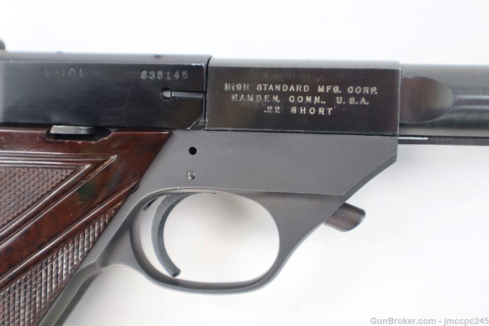 Rare Nice High Standard Olympic 22 Short Semi Auto Pistol 6.75" Hi Standard-img-10