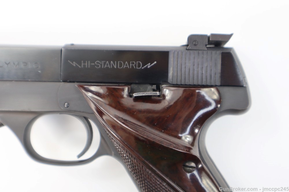 Rare Nice High Standard Olympic 22 Short Semi Auto Pistol 6.75" Hi Standard-img-4