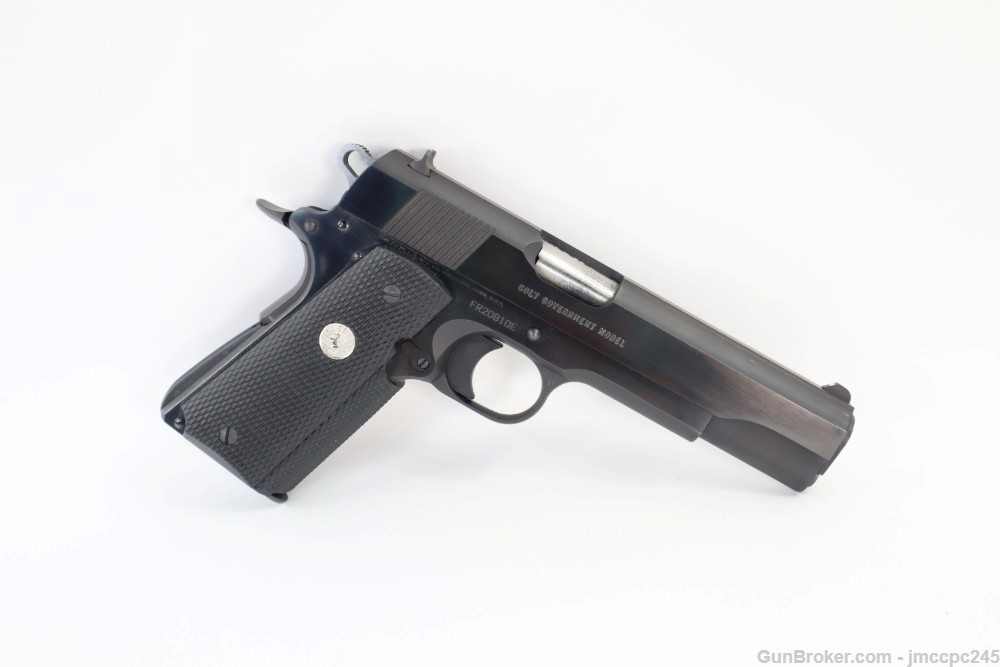 Rare Nice Colt 1911 Government Ehanced Model 9x23 Win Semi Auto Pistol 5"-img-5