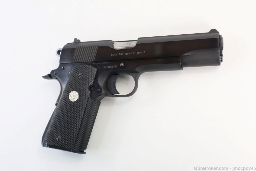 Rare Nice Colt 1911 Government Ehanced Model 9x23 Win Semi Auto Pistol 5"-img-11