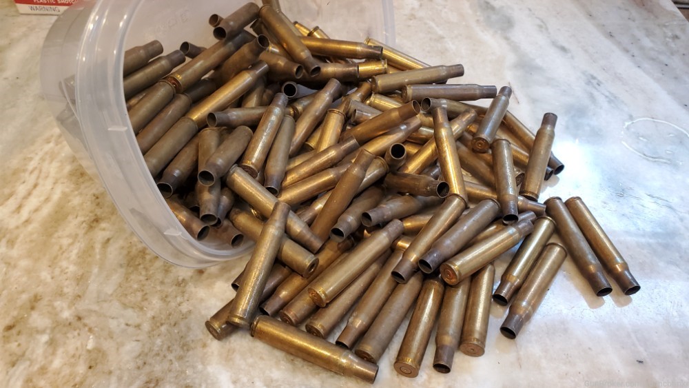 30-06 Military NM Match brass - mostly once fired 123 count $10.40 ship-img-0