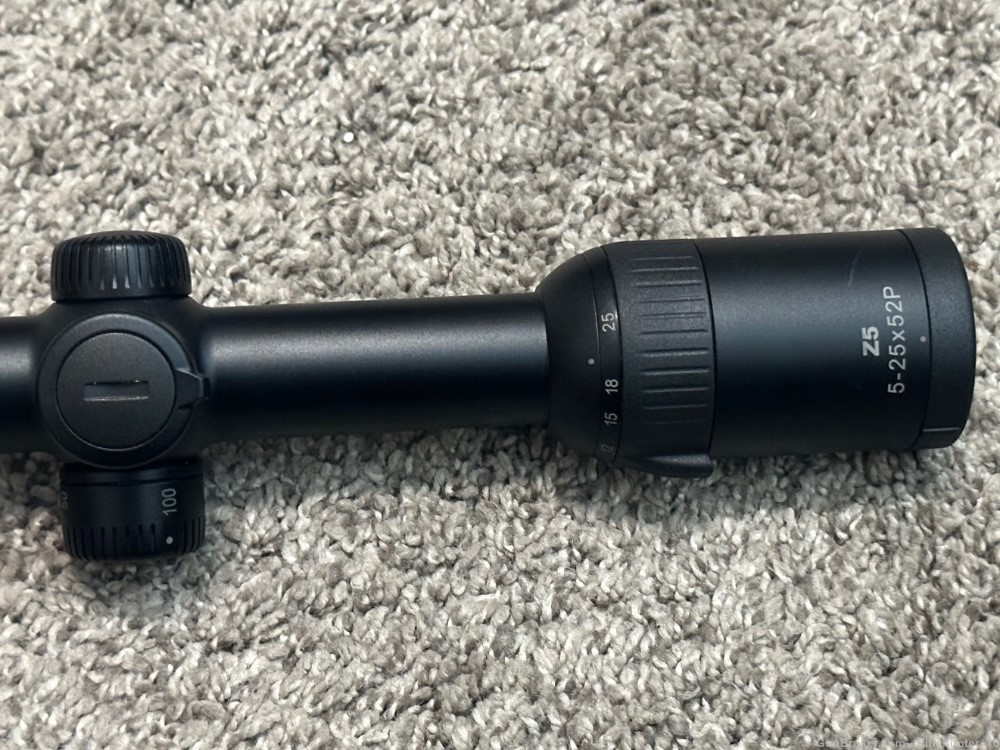Swarovski Z5 5-25x52 P riflescope 1” tube 4W reticle matte 1/4” click rare-img-8