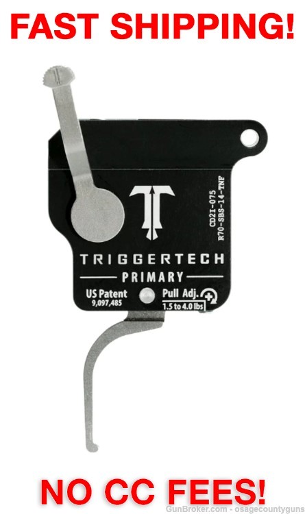 TriggerTech Rem 700 Primary Trigger RH Straight Flat Lever-img-0