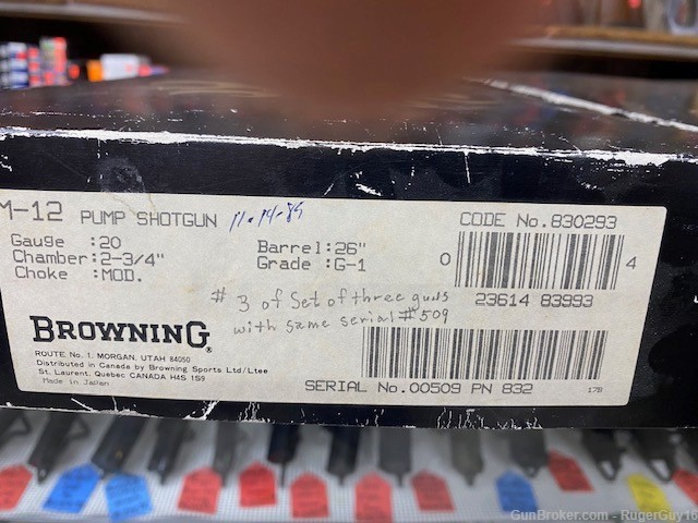 Matching serial # Browning model 12's. 410, 28ga, 20ga. Never Assembled!-img-5