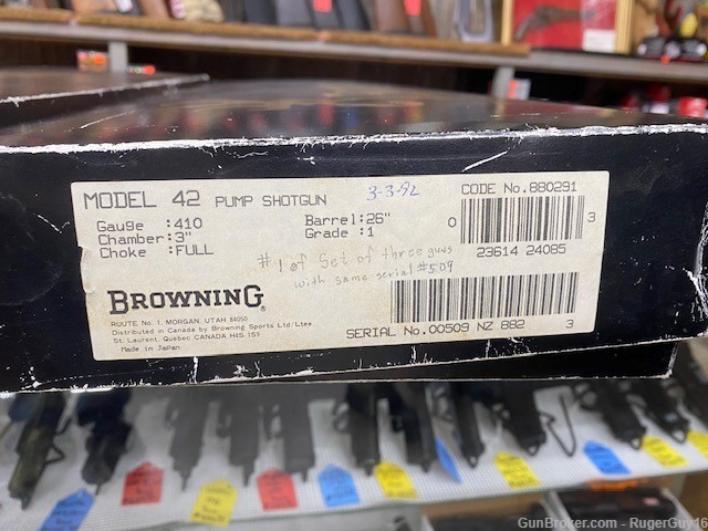Matching serial # Browning model 12's. 410, 28ga, 20ga. Never Assembled!-img-3