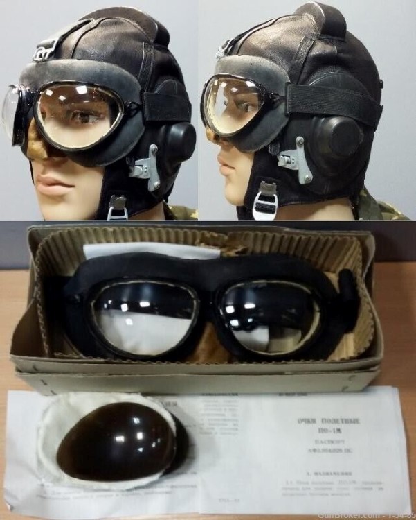 Unissued Soviet Era Flight Goggles-img-0